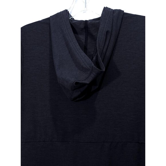 Reebok Women's Short-Sleeve Hoodie Black Lightweight Activewear L - Picture 6 of 7